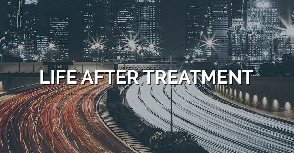 a road and skyline represent the life after treatment