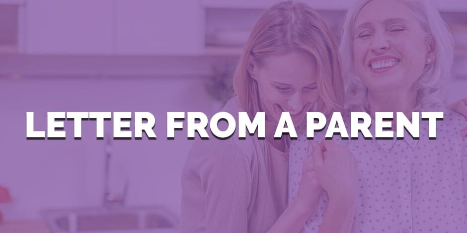 a mother and daughter read a letter from a parent
