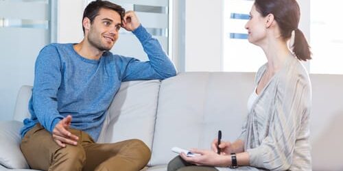 A man talks to his therapist about 3 mental health issues that are frequently misdiagnosed