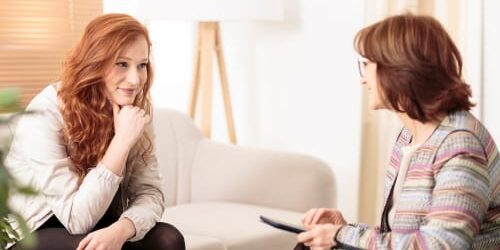 a woman asks her therapist did i become an addict as a child