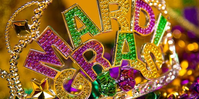 mardi gras crown represents the enjoyment of having sober mardi gras