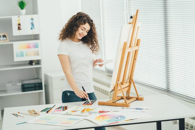 what is recreation therapy A woman paints, and wonders, "What is Recreation Therapy?"