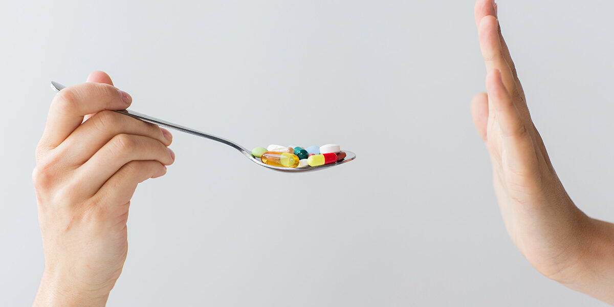 a woman saying no to drugs as a way of how to stop drug abuse