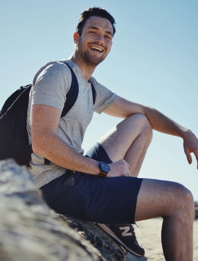 A man smiling