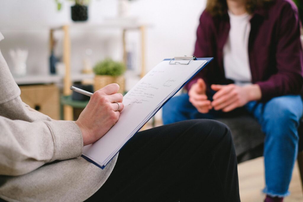 A mental health provider evaluating a patient