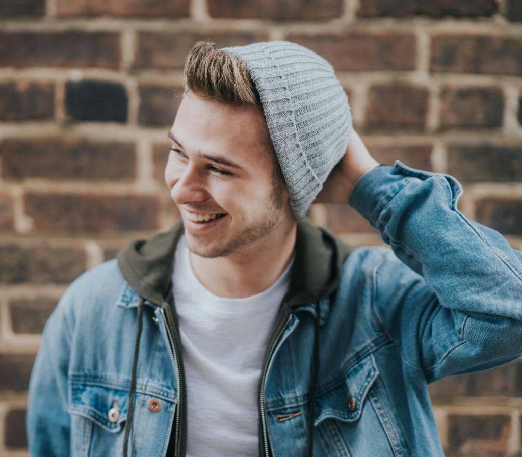 A man smiling
